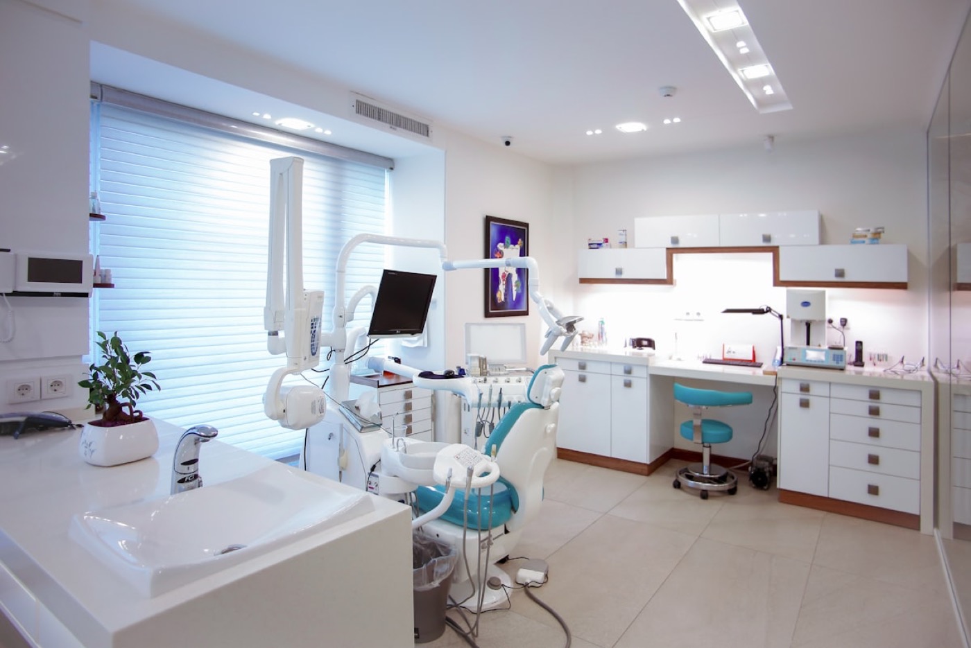 Inside the Lumi Dental clinic in Tirana